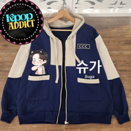 Jaket wanita BTS SUGA MIN YONGI BANYAK DESAIN PROMO FREE TOPI BTS 10 orang pertama