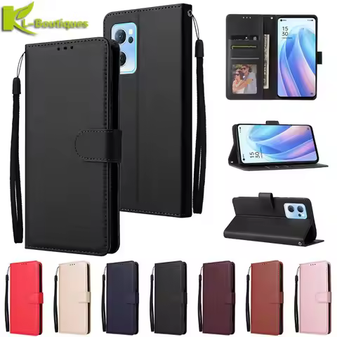 OPPO Reno7 5G Leather Case on for OPPO Reno 7 5 Pro 5Z 4Z 5D 2 2Z Z Cover Find X2 X5 Pro X3 X 5 Lite