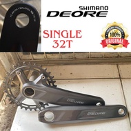 SHIMANO DEORE Crank M5100 M4100 32T 11/10 Speed Single Chainring 175MM Gear Set Front Crankset Hollo