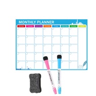 A3 Soft Whiteboard Magnetic Erasable Monthly/Weekly Planner Calendrer Daily Reminder Note Magnetic F