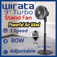 WIRATA 9” Turbo Stand Fan Kipas Berdiri 9" (5 Blade)SF110 sirim