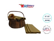 A1 Bakery Supplies Antique Gold Color Tissue Paper 15 x 20 100 Sheets Premium Tissue Paper Not Gold