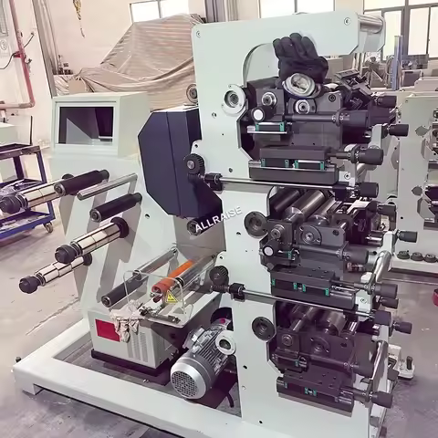 Mini Adhesive Cello Tape Single 4 Color Cutting Making Machine Packaging Gum Bopp Tape Roll Printing