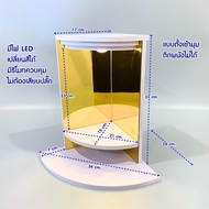 หิ้งพระมินิมอล ดีไซน์สะดุดตาด้วยการสะท้อนจากกระจกเงาทอง และไฟ LED เปลี่ยนสีได้ รุ่น Q11