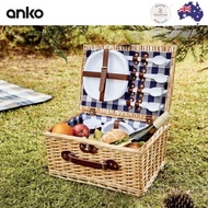 (IMPORTED 🇦🇺) ANKO PICNIC BASKET , RATTAN PICNIC BASKET SET