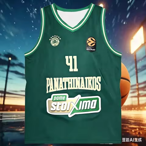 Family Matching 2026 Greece Panathinaikos Athens Basketball Match Jersey Adult Men's Kids Breathable