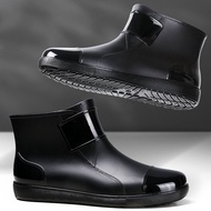 47-48 Plus Size Rain Boots Men's Short Tube Extra Large Size Waterproof Shoes Size 46 Large plus Size Size 45 plus Size Flats Rubber Shoes