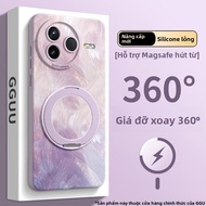 Ốp lưng silicon GGUU cho Xiaomi Redmi K80/K80 Pro/K70/K60 có giá đỡ và dây đeo vai