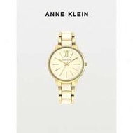 ANNE KLEIN Gold-Tone And Ivory Acrylic Women's Watch, Roman Numeral Dial, 37mm Case, Jewelry Clasp C