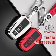 Toyota Corolla Cross TPU Car Key Case Cover For Toyota Prius Camry Corolla C-HR CHR RAV4 Prado 2018 Accessories Keychain