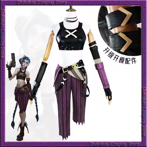 Jinx Costume League of Legends Game Cos Battle of The Twin Cities Runaway Lori Jinx Cosplay Comic Co