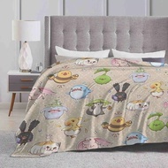 Friends Aplenty Trend Style Funny Fashion Soft Throw Blanket Ffxiv Ff14 Fat Cat Spriggan Odder Otter