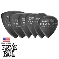Ernie Ball® Prodigy 1.5 มม. ปิ๊กกีตาร์ไฟฟ้า 6 แบบ หนาทนพิเศษ วัสดุ Delrin® (สีดำ) ** Made in USA ** 