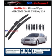Mercedes E Class W210 W124 OEM MULTICLIP SILICONE WIPER SIZE-24''+24''
