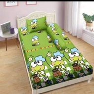 sprei lady rose uk 90x200 motif keroppi chef