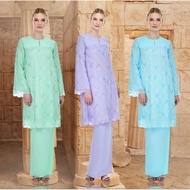 Jannahnoe baju kurung mom and kids mint green New