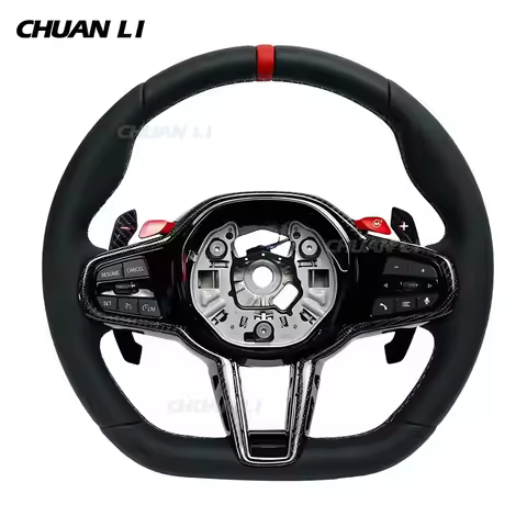 Carbon Fiber Leather CS Steering Wheel for BMW G30 G31 G32 G01 X4 G02 M2 G87 G80 G82 G42 G20 LCI M5