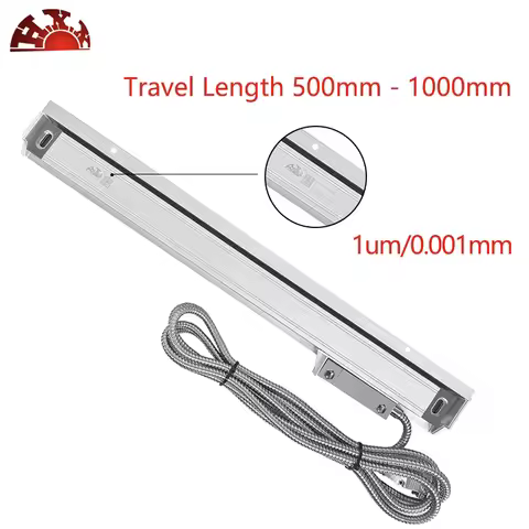 HXX High Accuracy 0.001mm TTL 5VDC 500 600 650 700 750 800 850 900 1000mm Linear Scale 1um Optical E