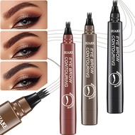 Waterproof eyebrow pencil 4-point natural eyebrow pencil makeup, with plant-based ingredients suitab