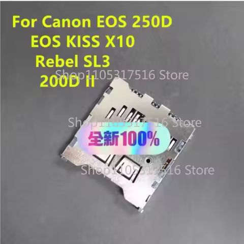 Low-foot version New SD memory card slot Repair parts for Canon EOS 850D 200Dii 250D Rebel SL3 SLR