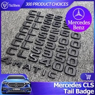 YaShen Mercedes Benz CLS Car logo Emblem Overlay Black / Silver Car Badge Vehicle Modification Acces