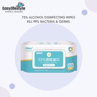 Alcohol Wipes 75% Alcohol  Wet Tissue Wet Wipes Kills 99.9% Virus 60 Sheets