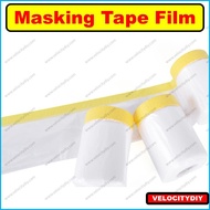 Pre-Taped Masking Film Drop Sheet PE Sheet Tape & Drape