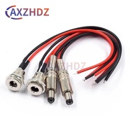 1PCS DC099 5.5 x 2.1mm 5.5 x 2.5mm DC Power Socket Threaded Female Connector Adapter With 20AWG Cabl