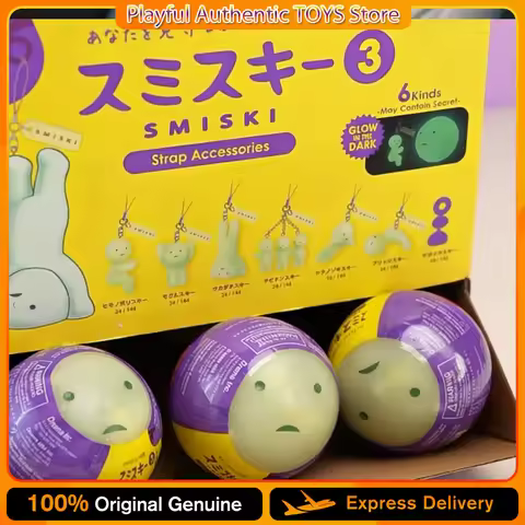 Sonny Angel SMISKI Strap Accessories Blind Capsule Glow in The Dark Gashapon Pendants Collectible Ke
