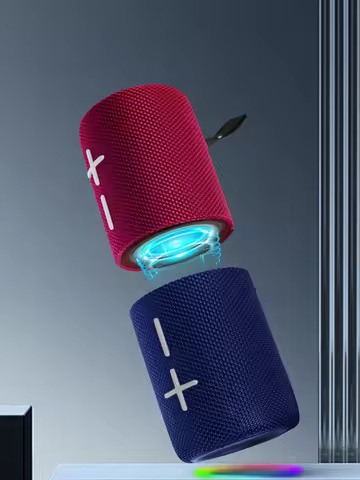 2×10W Magnetic Speaker 2 In 1 Bluetooth Speakers 4000mAh Subwoofer IPX6 Waterproof Audio RGB Lights 