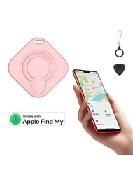 可與apple Find My配對使用（僅限ios系統）,1入組aiyato Mini物品定位器,ip67防水,可用於尋找鑰匙、寵物、包裹、行李等,智能防丟失設備,可更換電池,支援隱私保護,支援遺失模式