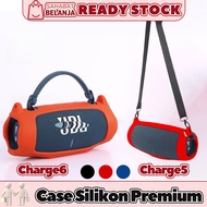 JBL Charge 5 & Charge 6 Protective Case | Durable Elastic Silicone Material | Open Charging Port | C