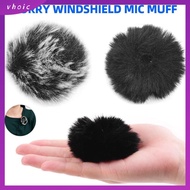 VHOIC 1Pcs Fit 0.5-1.5cm Microphone Windshield Elastic Wind Muff Microphones Cover Comfortable Mic Furry Fur For SONY RODE BOYA Lapel Lavalier Microphones