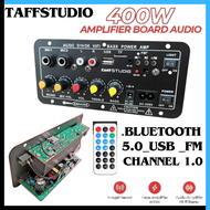 COD TaffSTUDIO Amplifier Board Audio Bluetooth USB FM Subwoofer DIY 400W - D10OK / Ampli Power Bass