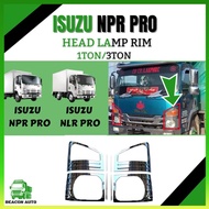 BEACON Isuzu Rim Signal Cover Lamp Garnish Chrome Npr Pro Nlr Pro Head Lamp 1Set 4Pcs 1Ton 3Ton Aksesori Lori