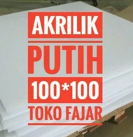 akrilik lembaran putih susu 100 x 100