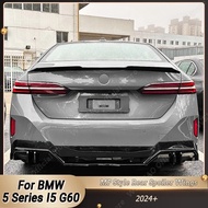 For BMW Car Rear Trunk Spoiler Wings Lip 5 Series G60 i5 M60 Sedan M-PACK 2024+ 525i 530i MP Style T
