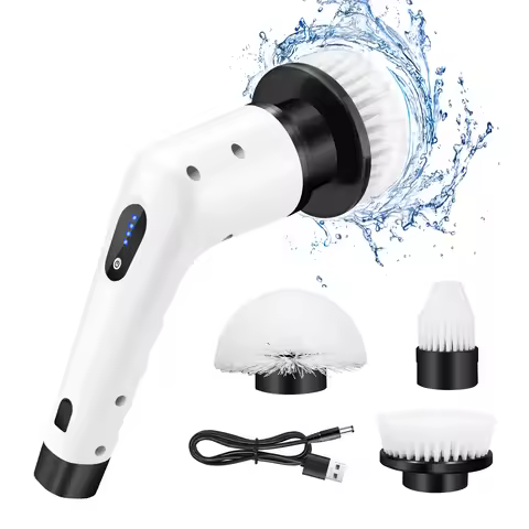 DayPlus Cordless Electric Brush Multi-functional Automatic Hand-held Electric Cleaning Brush Bathroo