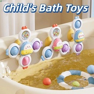 NEEDWAY 3Pcs/Set Suction Cup Spinner Toys, Cartoon Animal Pattern Suction Cup Children's Bathroom Ba