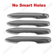 สำหรับ Toyota Prius Corolla Cross Altis Camry 4Pcs ABS คาร์บอนไฟเบอร์ Chrome รถประตู Handle ป้องกัน 