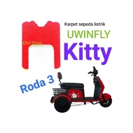 Karpet sepeda motor listrik roda tiga Uwinfly Kitty roda 3