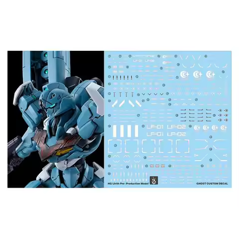 YAN Decal HD Fluorescent Water Stickers Fit HG 1/144 Lfrith Pre-Production PB Limited Ver. Assembly 