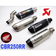 Akrapovic Exhaust Honda CBR250RR 2020 Slip on Piping Stainless Steel Muffler CBR 250 RR Ekzos Long M