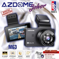 AZDOME M63 2160P/4K Ultra HD Dual Channel Front &amp; Rear DashCam Night Vision App Control Car Camera Driving Recorder