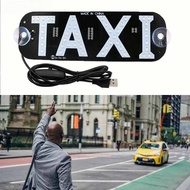 LED Taxi Signal Light Taxi Panel Windshield Green Light Cab Indicator Light with USB Plug