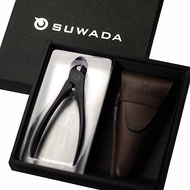 SUWADA日本職人指甲剪-黑鋼款L-真皮收納禮盒組