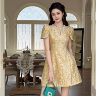 IBUY French Retro Print Dress - Summer 2026 Edition