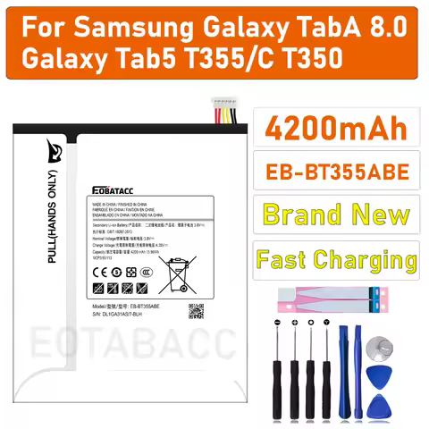 Battery EB-BT355ABE For Samsung GALAXY Tab A 8.0" T355 T355C SM-T355 SM-T350 SM-P350 P355C SM-P355M