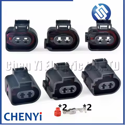 2 Pin auto Parking Brake Actuator connector solenoid valve plug 1J0973722 1J0973722A 6X0973722G 1717