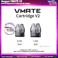 (GASS) Cartridge Voopoo VMATE V2 Pod Kit Replacement Vthru Pods by